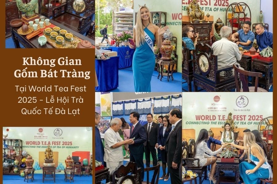 Không Gian Gốm Bát Tràng Tại World Tea Fest 2025 - Lễ Hội Trà Quốc Tế Đà Lạt