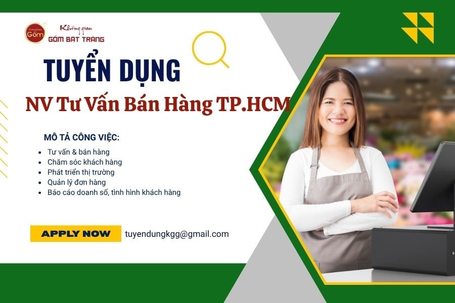 Tuyển Nhân viên Tư Vấn Bán Hàng tại TpHCM