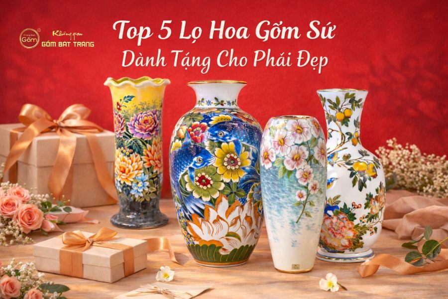 Top 5 Lọ Hoa Gốm Sứ Dành Tặng Cho Phái Đẹp Được Ưa Chuộng Nhất Hiện Nay