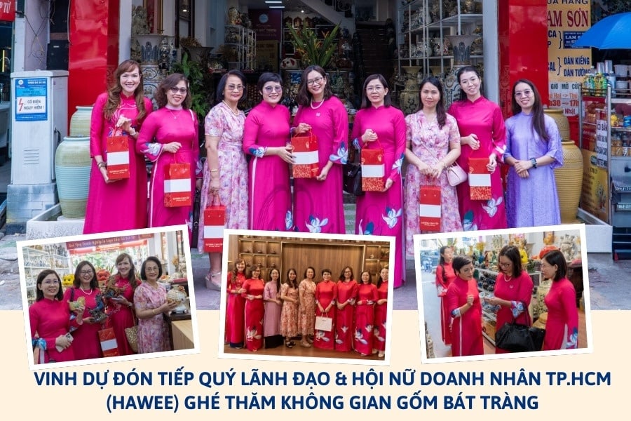 Vinh Dự Đón Tiếp Quý Lãnh Đạo & Hội Nữ Doanh Nhân TP.HCM Đến Tham Quan, Giao Lưu Và Chúc Tết Không Gian Gốm Bát Tràng