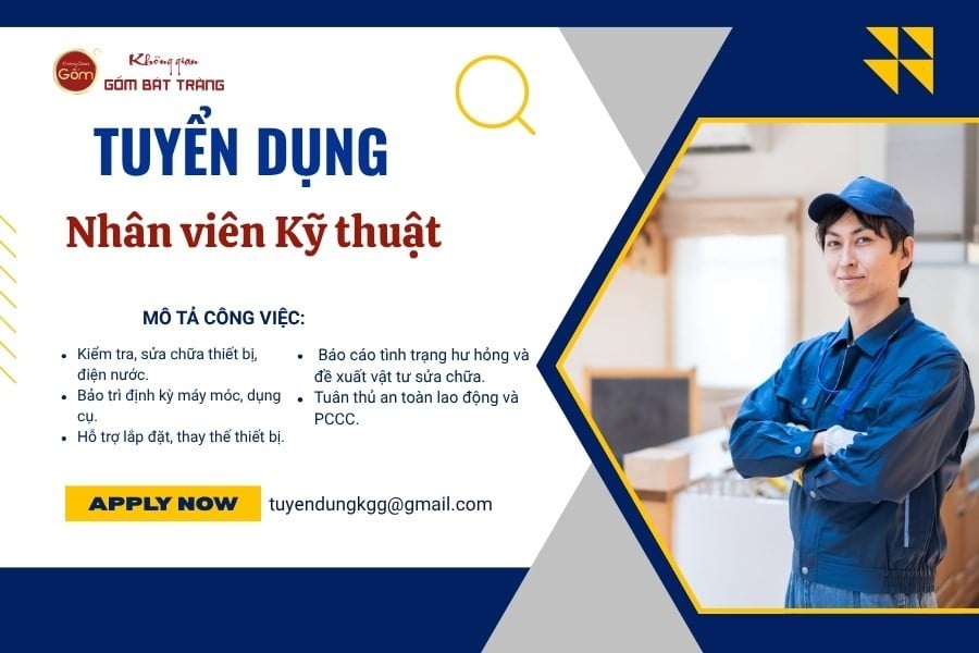 Tuyển Nhân viên Kỹ thuật tại Hóc Môn, TP.HCM