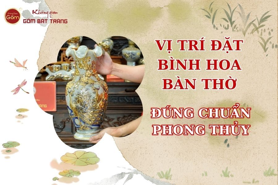 Vị Trí Đặt Bình Hoa Bàn Thờ Đúng Chuẩn Phong Thủy