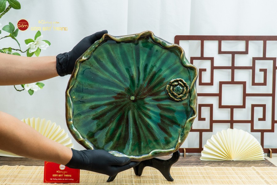 Khay Trà Sen Xanh Ngọc Lục Bảo