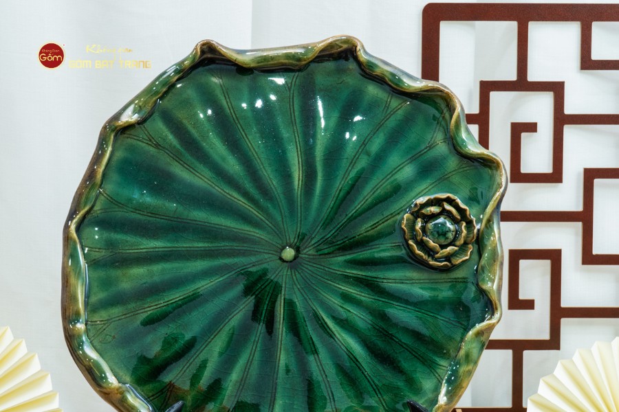 Khay Trà Sen Xanh Ngọc Lục Bảo