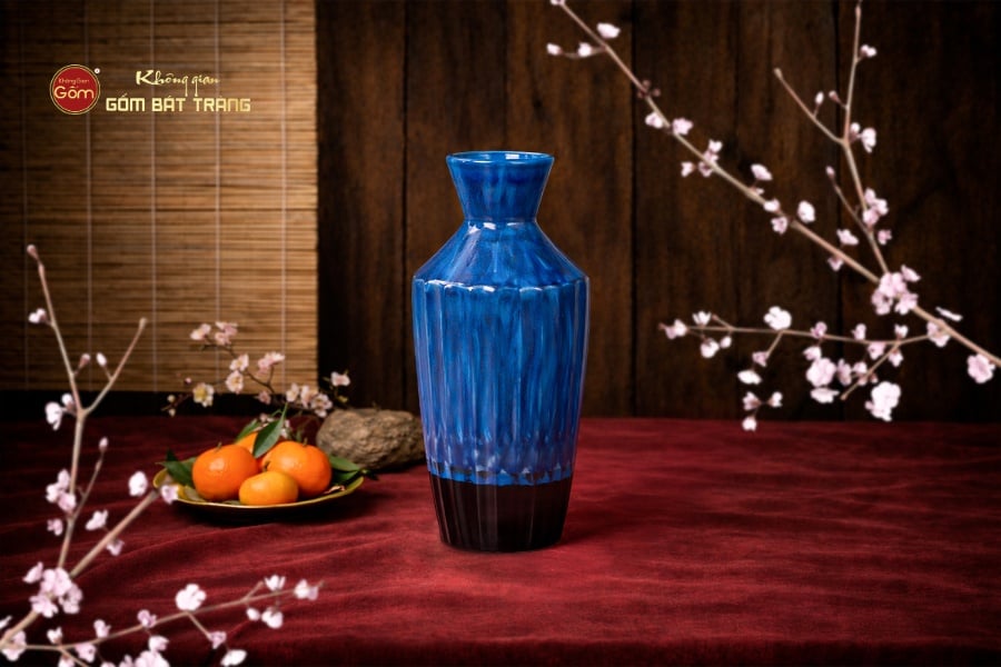 LỌ HOA DÁNG KIM CƯƠNG MEN HOẢ BIẾN