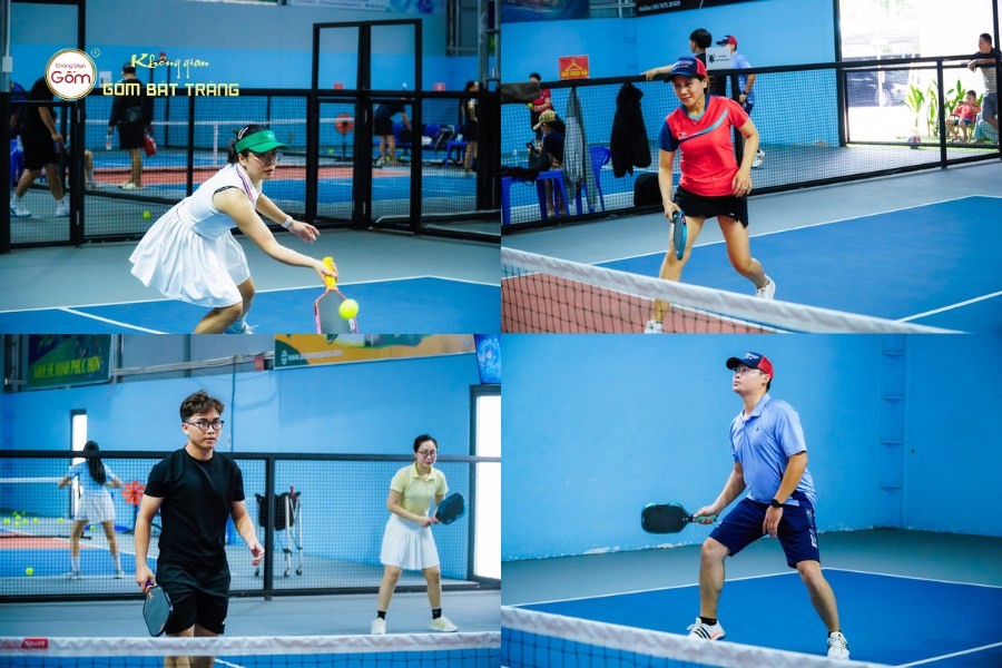 Môn thi Pickleball căng thẳng nhưng đầy tiếng cười