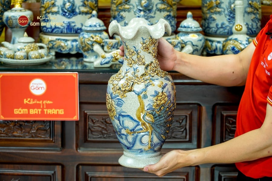 [Set Cao Cấp] Bộ Đồ Thờ Gia Tiên Men Rạn (17 món)