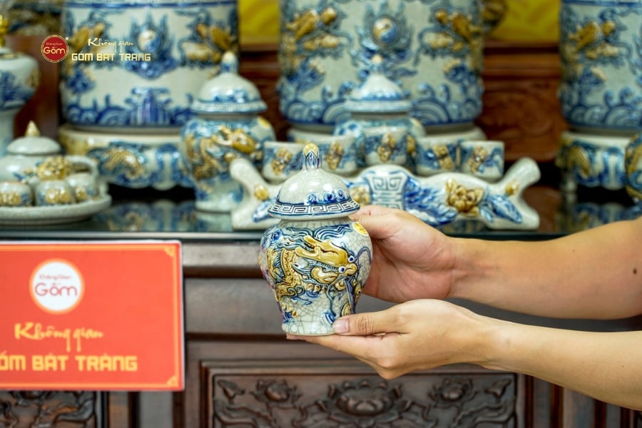 [Set Hào Gia] Bộ Đồ Thờ Gia Tiên Men Rạn (30 món)