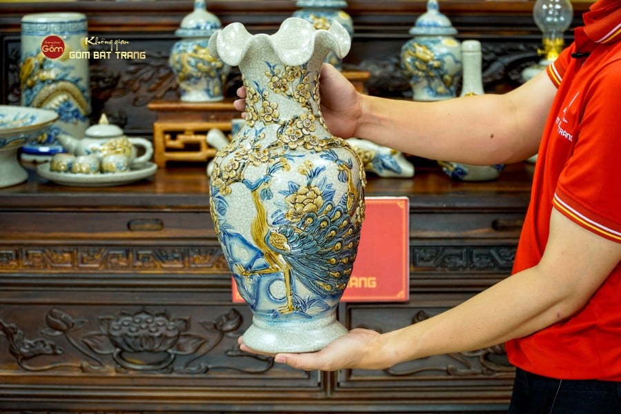 [Set Cơ Bản] Bộ Đồ Thờ Gia Tiên Men Rạn (15 món)