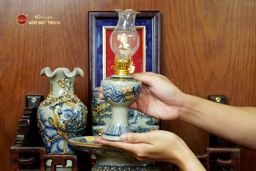 Bộ Đồ Thờ Ông Táo Men Rạn