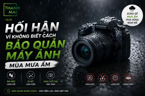 Hối Hận Vì Không Biết Cách Bảo Quản Máy Ảnh Mùa Mưa Ẩm