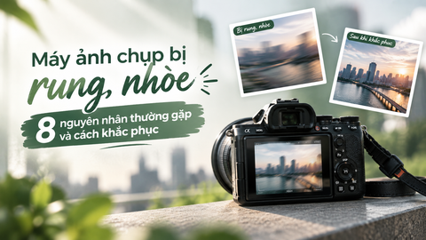 Máy ảnh chụp bị rung, nhòe: 8 nguyên nhân thường gặp và cách khắc phục