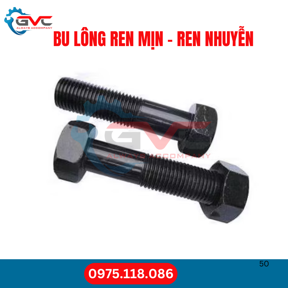 Bu Lông Ren Mịn (Ren Nhuyễn) - Mua bu lông giá chuẩn hàng tốt ở đâu?
