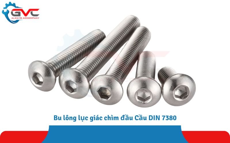 Bu lông lục giác chìm chỏm cầu – Đặc điểm, ứng dụng & bảng tra thông số chi tiết