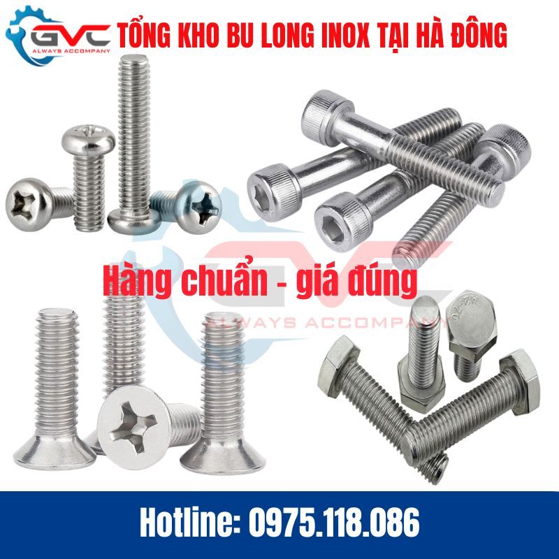 Cách Phân Biệt Bu Lông Inox 304 Thật – Giả: Kinh Nghiệm Từ Tổng Kho GVC Vietnam