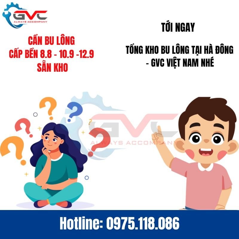 Tổng Kho Bu Lông Cấp Bền Cao 8.8, 10.9, 12.9 Tại Hà Đông – Sẵn Hàng Số Lượng Lớn