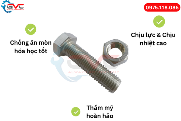 Chứng chỉ CO CQ và kiểm tra kích thước bu lông inox 304 DIN 933 tại kho GVC Vietnam