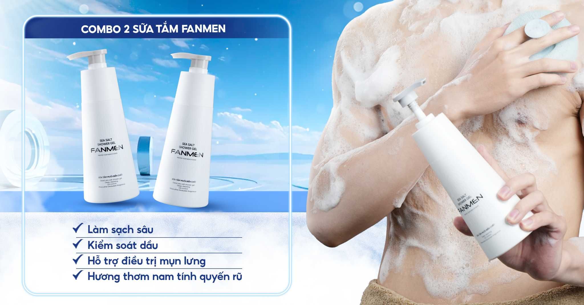 Combo 2 sữa tắm Fanmen
