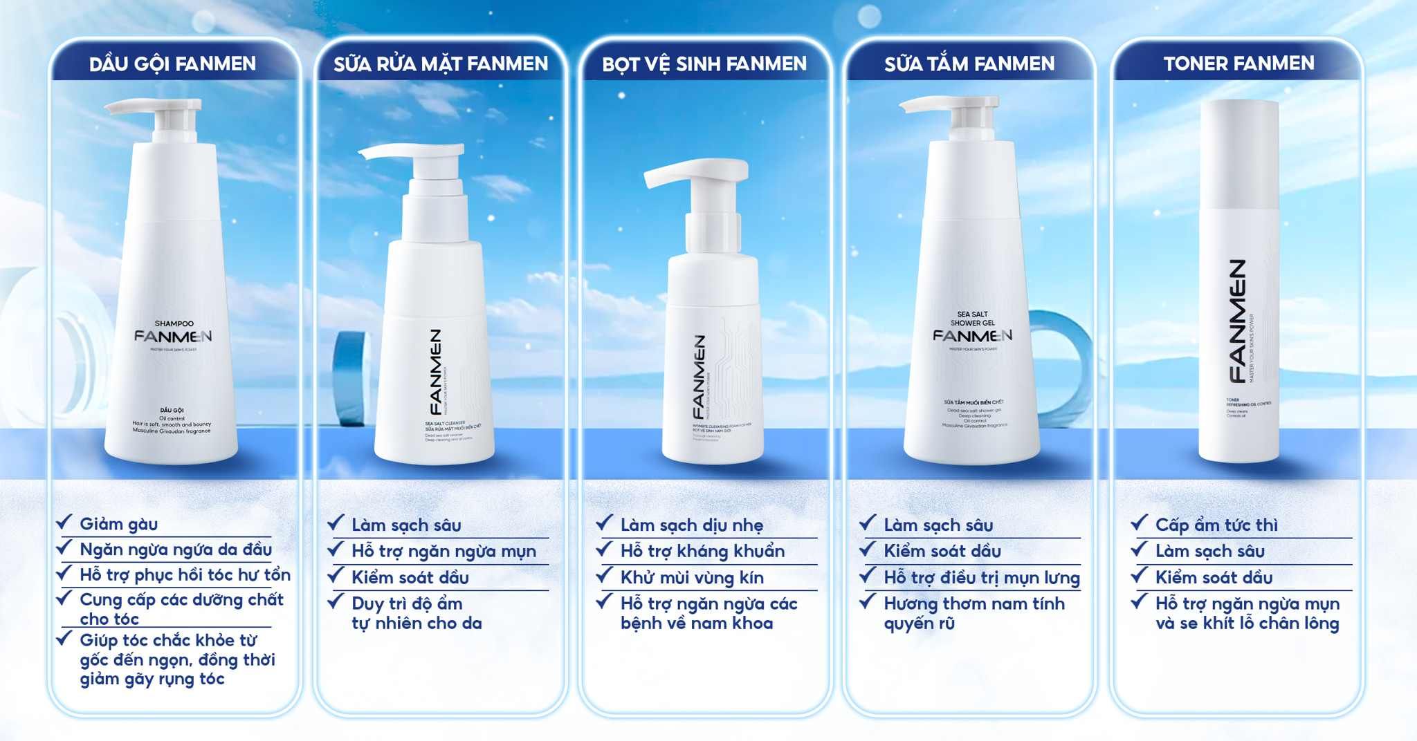 Combo 5 sản phẩm Fanmen