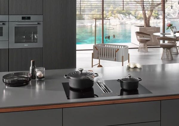 Bếp Từ Kết Hợp Hút Mùi Miele KMDA 7473 FL-U Silence