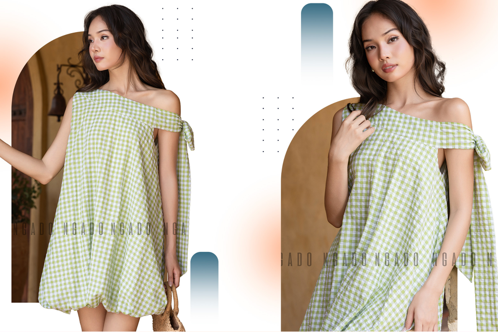 5 kiểu đầm Gingham mùa hè 2026 dễ mặc cho nàng yêu phong cách nữ tính