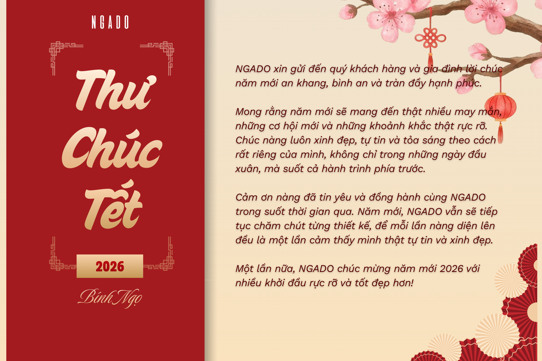 MỪNG TẾT BÍNH NGỌ 2026 - Khởi đầu những điều tốt đẹp