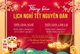 NGADO THÔNG BÁO LỊCH NGHỈ TẾT BÍNH NGỌ 2026