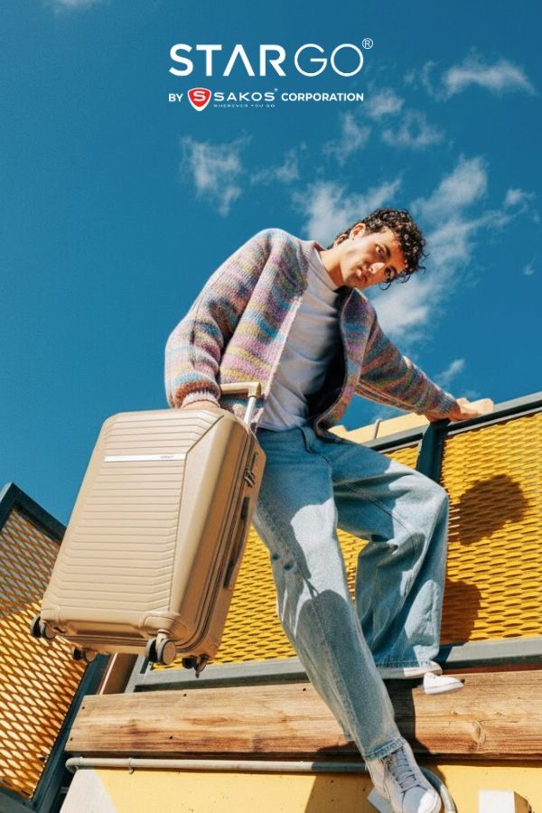 Mẫu vali màu vàng đồng Stargo đẹp và phong cách