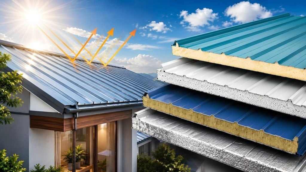Tôn chống nóng – Giải pháp giảm nhiệt hiệu quả cho mái nhà Việt
