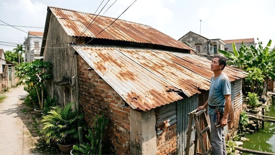 90% mái tôn bị rỉ sét sớm vì sai lầm này khi chọn vật liệu.