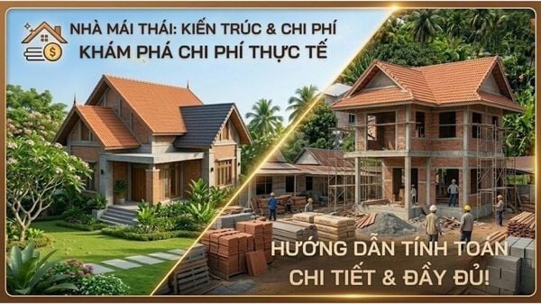 Chi Phí Xây Nhà Mái Thái 2026: Bảng Giá & Cách Tính Chi Tiết