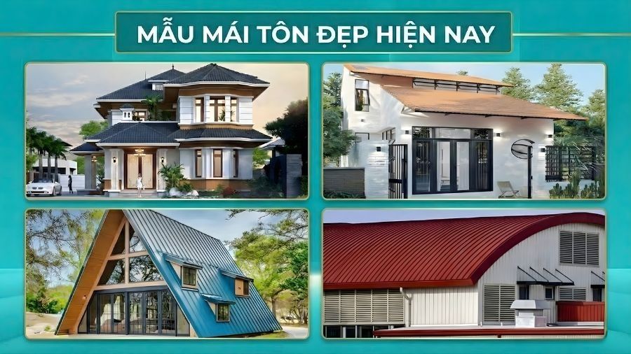 Top 15 mẫu mái tôn đẹp được ưa chuộng nhất hiện nay