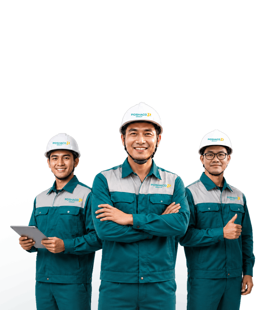 Đội ngũ thợ thầu chuyên nghiệp Poshaco Pro