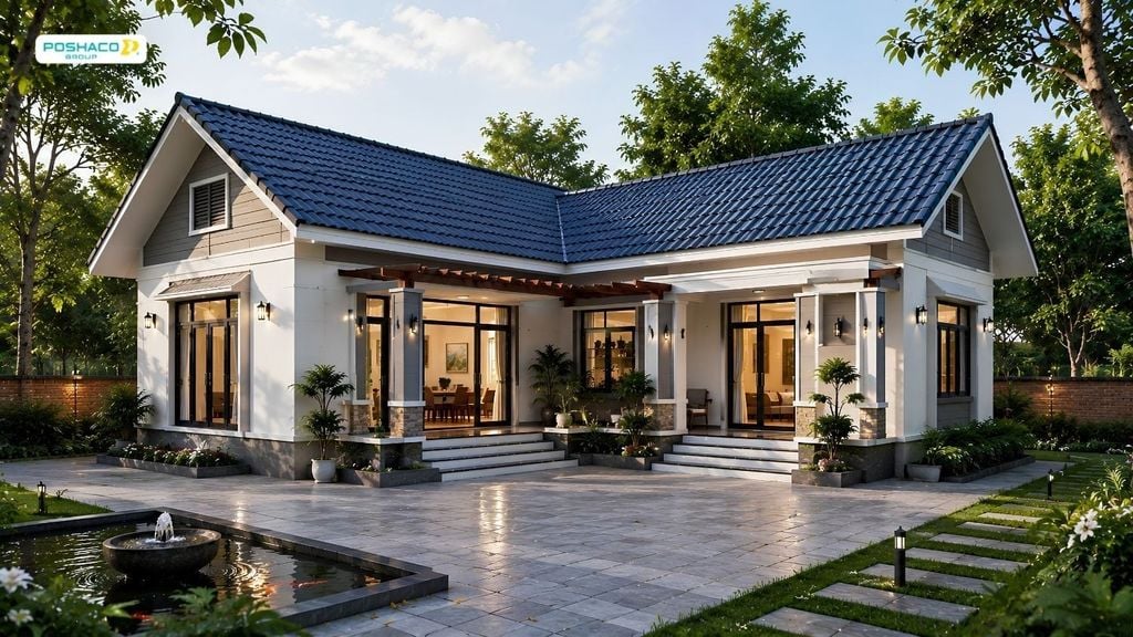 Nhà cấp 4 mái thái chữ L