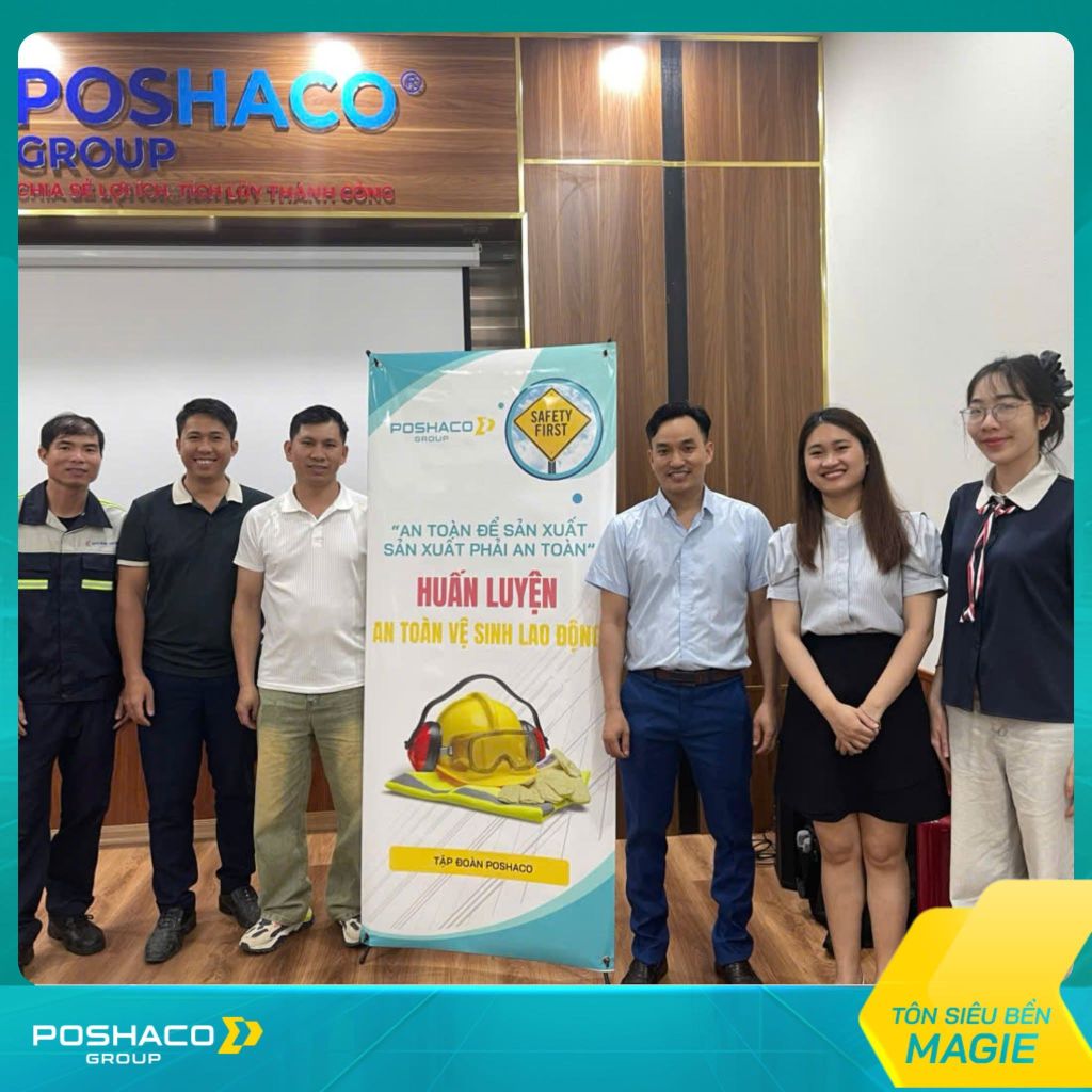 Ảnh chuỗi chương trình huấn luyện An toàn vệ sinh lao động 2026 Poshaco Group