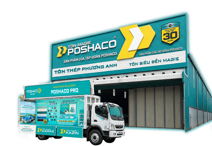 Nhận diện điểm bán và xe Poshaco Pro