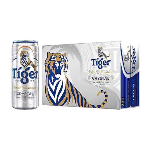 Thùng bia Tiger bạc