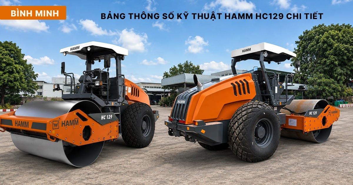 Bảng thông số kỹ thuật HAMM HC129 chi tiết