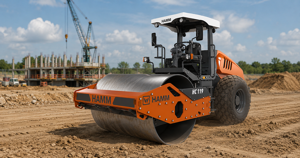 Xe lu một bánh thép HAMM HC119