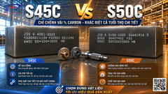 SO SÁNH THÉP S50C VÀ S45C