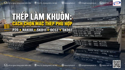 THÉP LÀM KHUÔN: CÁC MÁC THÉP PHỔ BIẾN VÀ CÁCH LỰA CHỌN PHÙ HỢP