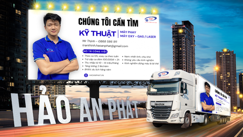 TUYỂN DỤNG KỸ THUẬT MÁY PHAY, OXY - GAS, LASER