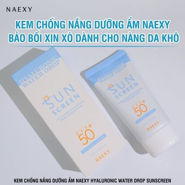 KEM CHỐNG NẮNG DƯỠNG ẨM NAEXY HYALURONIC WATER DROP SUNSCREEN 2