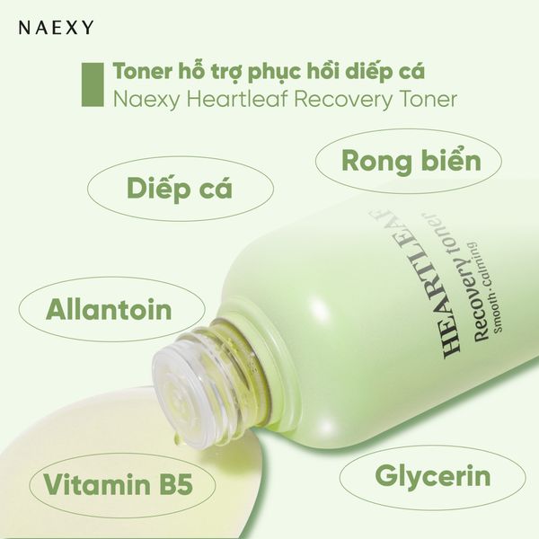 TONER HỖ TRỢ PHỤC HỒI DIẾP CÁ NAEXY HEARTLEAF RECOVERY TONER