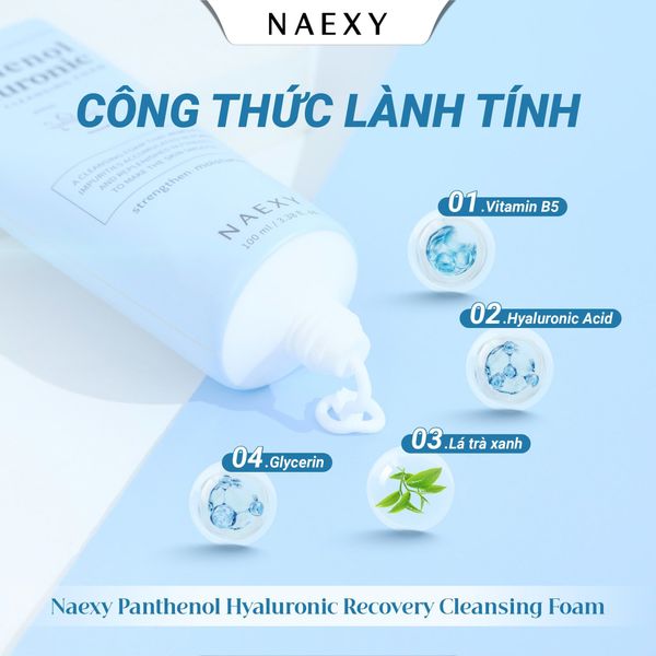 SỮA RỬA MẶT B5 NAEXY PANTHENOL HYALURONIC RECOVERY CLEANSING FOAM
