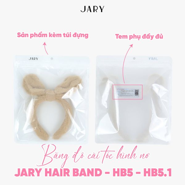 BĂNG ĐÔ CÀI TÓC HÌNH NƠ JARY HAIR BAND - HB5 - HB5.1 2