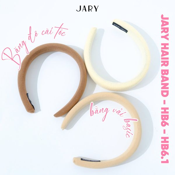 BĂNG ĐÔ CÀI TÓC BẰNG VẢI MÀU BASIC JARY HAIR BAND