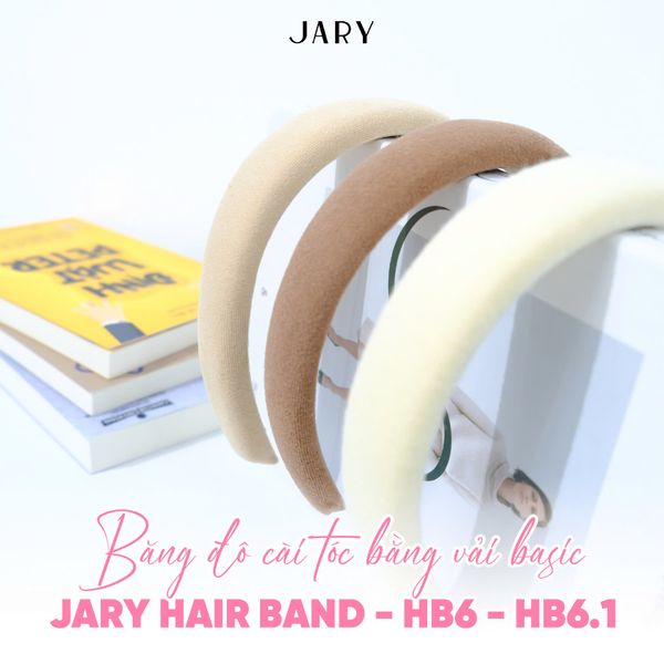 BĂNG ĐÔ CÀI TÓC BẰNG VẢI MÀU BASIC JARY HAIR BAND - HB6 - HB6.1