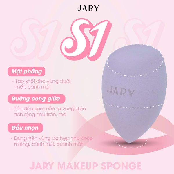 MÚT TRANG ĐIỂM JARY MAKEUP SPONGE - S1 2