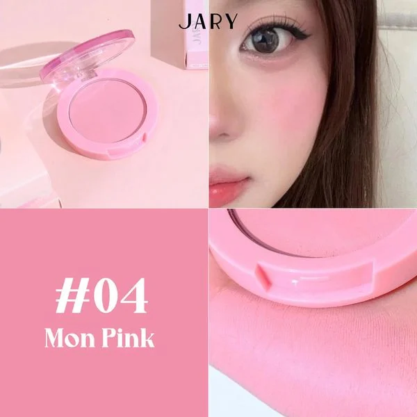 đánh phấn má đúng cách bằng phấn má Jary màu 04